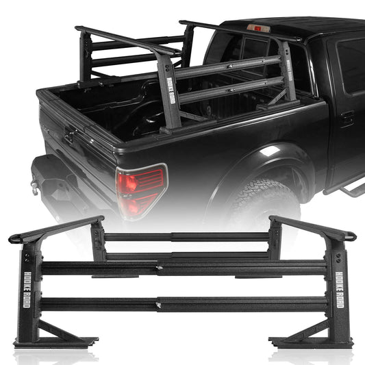 Adjustable Height Truck Bed Rack Aluminum Ladder Rack for Most Commom Truck - ultralisk4x4 Q10019  1
