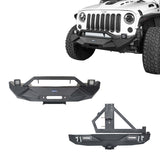 Blade Stubby Front Bumper & Different Trail Rear Bumper Combo(07-18 Jeep Wrangler JK) - Ultralisk 4x4