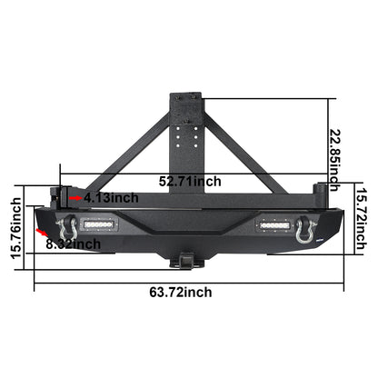 Stubby Front Bumper & Different Trail Rear Bumper Combo(07-18 Jeep Wrangler JK) - Ultralisk 4x4