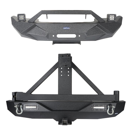 Stubby Front Bumper & Different Trail Rear Bumper Combo(07-18 Jeep Wrangler JK) - Ultralisk 4x4