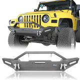 Blade Master Front Bumper and Gladiator Grille Cover Combo for Jeep Wrangler TJ 1997-2006 MMR0276BXG145 u-Box Offroad 3
