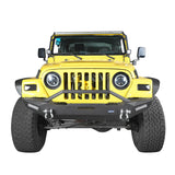 Blade Master Front Bumper and Gladiator Grille Cover Combo for Jeep Wrangler TJ 1997-2006 MMR0276BXG145 u-Box Offroad 4