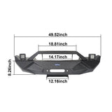Blade Master Front Bumper w/Winch Plate for 2007-2018 Jeep JK bxg117 10