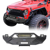 Blade Master Front Bumper w/Winch Plate & Light Bar(07-18 Jeep Wrangler JK) - ultralisk4x4