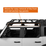 Bronco Discovery Rear Roof Rack（ 21-23 Ford 4-Door Hardtop） - ultralisk4x4 BXG.8906-S 10