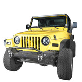 Different Trail Front Bumper and Rear Bumper Combo for Jeep Wrangler YJ TJ 1987-2006 BXG120149 Jeep TJ Front and Rear Bumper Combo u-Box Offroad 5
