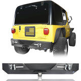 Different Trail Front Bumper and Rear Bumper Combo for Jeep Wrangler YJ TJ 1987-2006 BXG120149 Jeep TJ Front and Rear Bumper Combo u-Box Offroad 7
