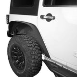 Jeep JK Flat Fender Flares & Front Inner Fender Liners for 2007-2018 Jeep Wrangler JK  BXG20022049 7