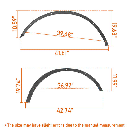 Steel Fender Flares For 2021-2025 Ford Bronco 4-Door - ultralisk4x4