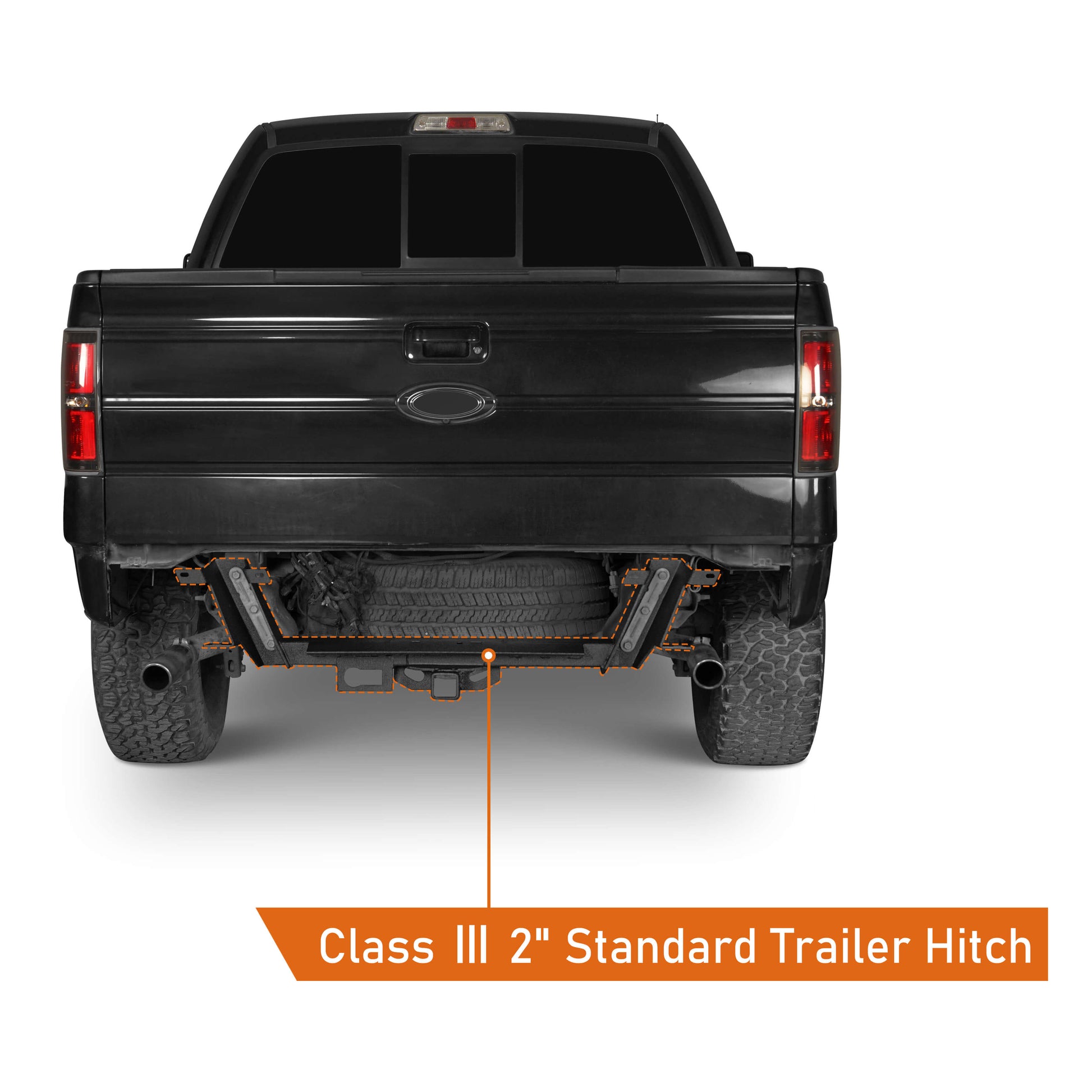 Ford Class III Aftermarket Receiver Hitch with 2" Square Receiver Opening ( 09-14 Ford F-150 ) b8214s 2