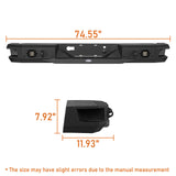 Pickup Discovery Rear Bumper w/ LED Floodlights (18-20 Ford F-150 (Excluding Raptor)) b8521s 12