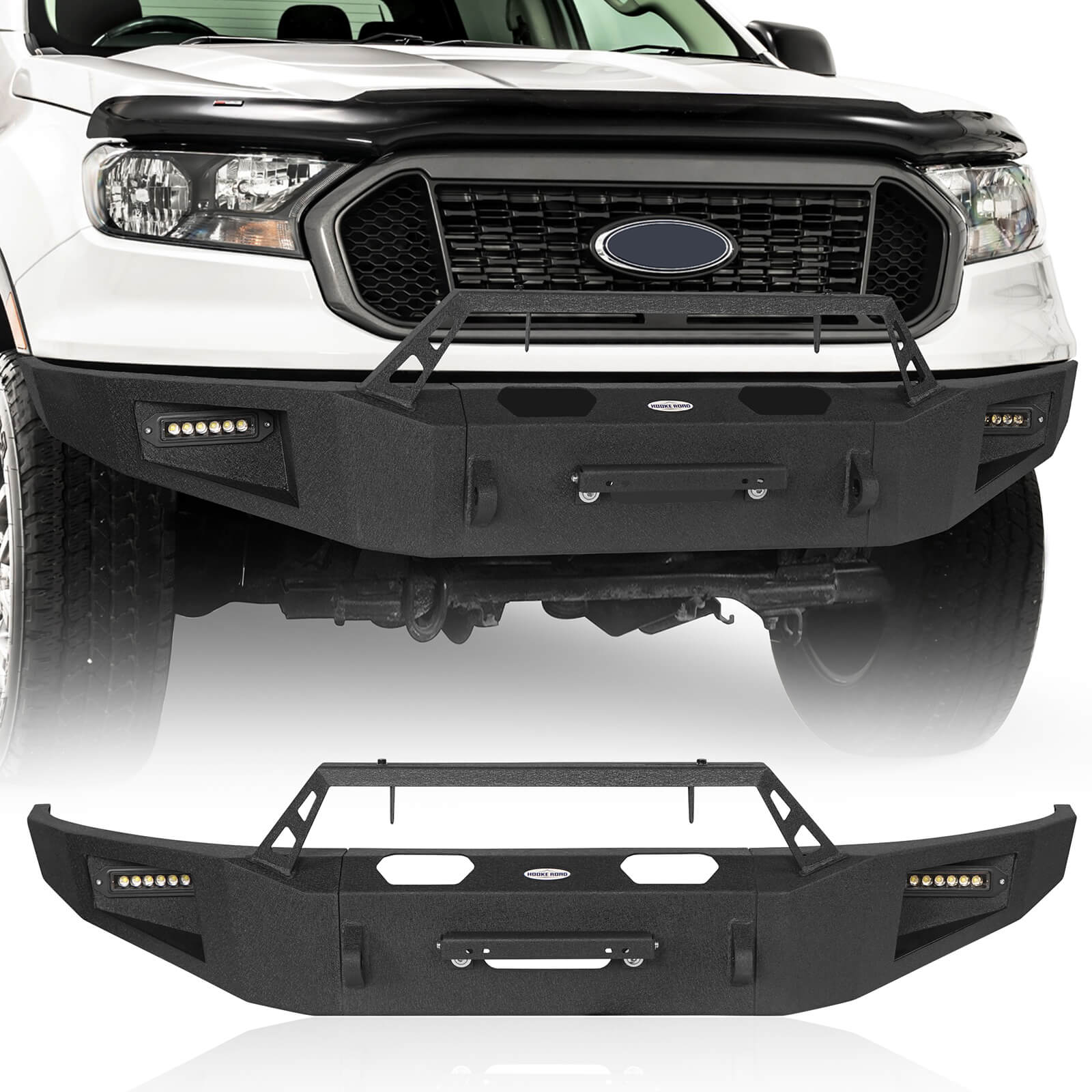 2021 Ford Ranger Front Bumper Ford Heavy Duty Front Winch Bumper Replacement (19-23 Ranger) - Ultral