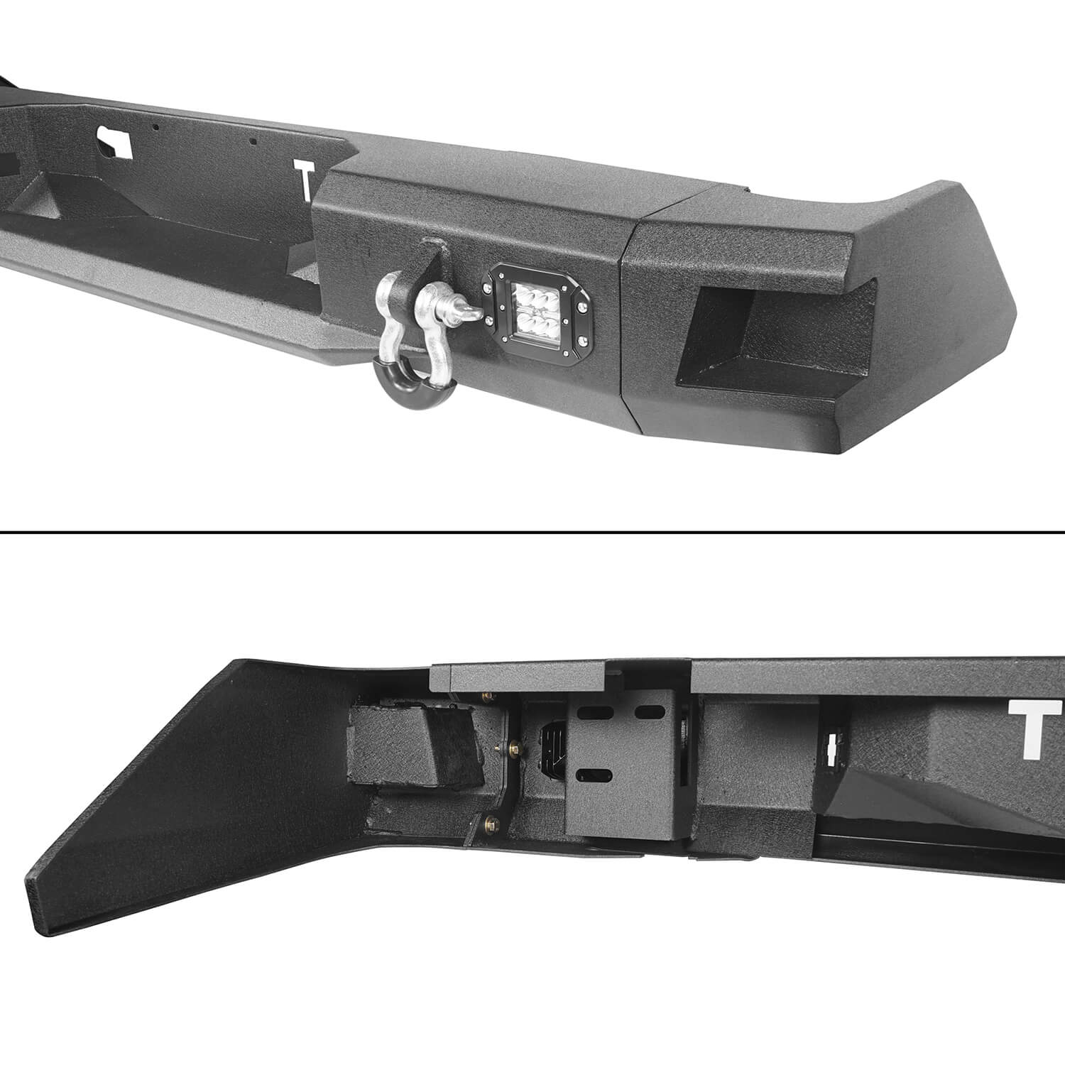 Full Width Front Bumper & Back Bumper & Roof Rack for 2014-2021 Toyota Tundra Crewmax b5000+b5003+b5004 14