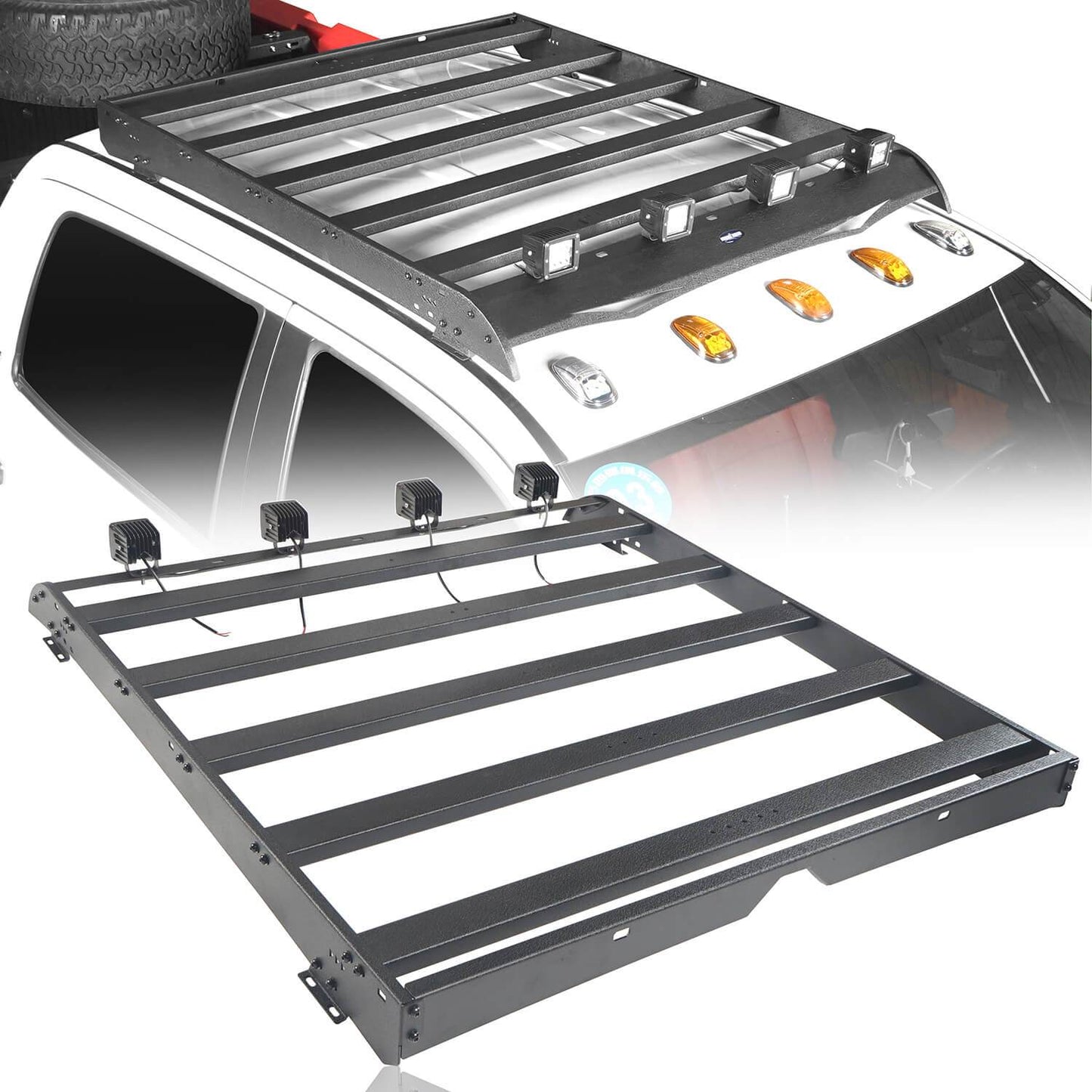 Front Bumper &  Rear Bumper & Roof Rack(14-21 Toyota Tundra Crewmax) - ultralisk4x4