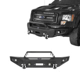 Full Width Front Bumper with Angled Hoop(09-14 Ford F-150,Excluding Raptor) - ultralisk4x4