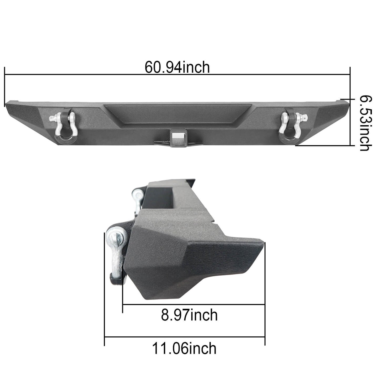 Front & Rear Bumper For 1976-1986 Jeep CJ-7 - ultralisk4x4