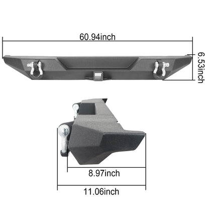 Front & Rear Bumper For 1976-1986 Jeep CJ-7 - ultralisk4x4