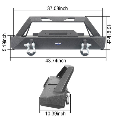 Front & Rear Bumper For 1976-1986 Jeep CJ-7 - ultralisk4x4