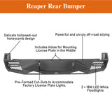 Front Bumper w/Skid Plate & Reaper Rear Bumper for 2005-2015 Toyota Tacoma - ultralisk4x4 U40084023 11