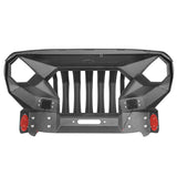Front Bumper & Rear Bumper w/2 Inch Hitch Receiver(07-18 Jeep Wrangler JK) - ultralisk4x4
