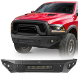 Front Bumper w/Light Bar & Rear Bumper w/LED Lights(15-18 Dodge Ram 1500 Rebel) - Ultralisk 4x4