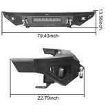 Front Bumper &  Rear Bumper &  Roll Bar Bed Rack for 2014-2021 Toyota Tundra b5001+b5002+b5006 22