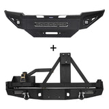 Tacoma Front Bumper & Rear Bumper w/Swing Out Tire Carrier for 2005-2011 Toyota Tacoma - ultralisk4x4 b40194013-3