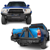 Tacoma Front Bumper & Rear Bumper w/Swing Out Tire Carrier for 2005-2011 Toyota Tacoma - ultralisk4x4 b40194013-2