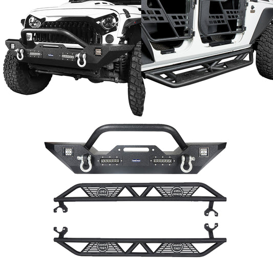 Front Bumper & Running Boards(07-18 Jeep Wrangler JK) - ultralisk4x4