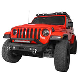 Rock Crawler Stubby Front Bumper with low-profile grille guard for Jeep Wrangler JL & Jeep Gladiator JT - Ultralisk 4x4 u3031 2