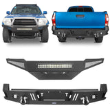 Front Bumper w/Skid Plate & Rear Bumper for 2005-2011 Toyota Tacoma - ultralisk4x4 b40084022-1