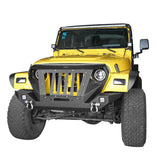 Front Bumper with 2 D-Rings & Winch Plate for 1997-2006 TJ BXG172 Offroad 2