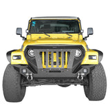 Front Bumper with 2 D-Rings & Winch Plate for 1997-2006 TJ BXG172 Offroad 3