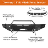 Ram Rebel Front Bumper w/Winch Plate & Rear Bumper(15-18 Dodge Ram 1500 Rebel) - Ultralisk 4x4