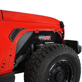 Front Inner Fender Liners Distressed USA Flag(18-24 Jeep Wrangler JL Sahara) - Ultralisk 4x4