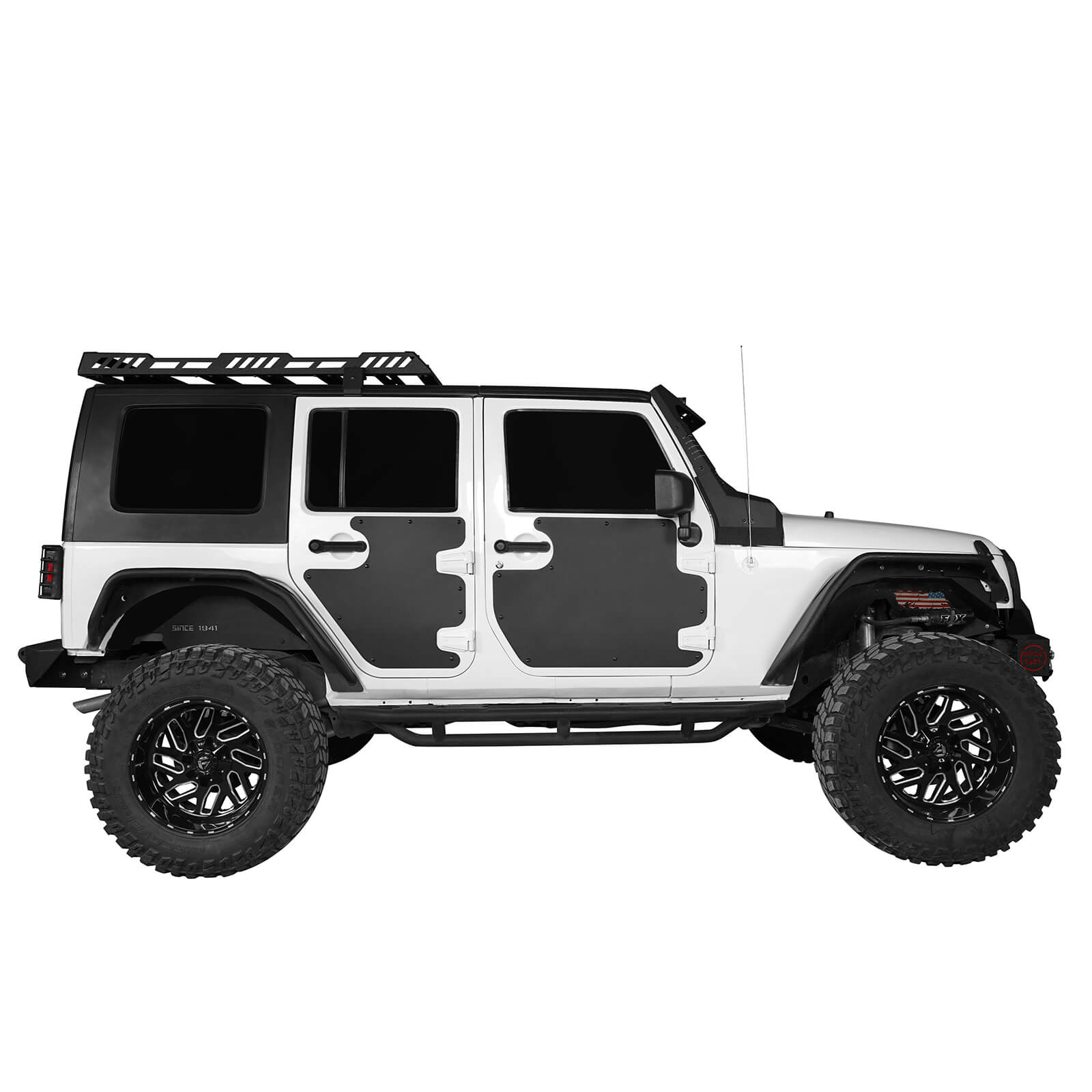 Front & Rear Doors Skin Cover Plate Guards（07-18 Jeep Wrangler JK 4 Do –  Ultralisk 4x4