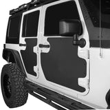 Front & Rear Doors Skin Cover Plate Guards（07-18 Jeep Wrangler JK 4 Door） BXG.2074-S 5