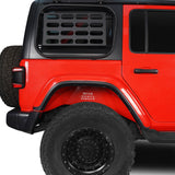 Black / Red Inner Fender Liners Kits(18-24 Jeep Wrangler JL, Excluding Sports Version) - ultralisk4x4