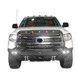 Full Width Front Bumper w/LED Lights for 2014-2021 Toyota Tundra b5000+b5001 3