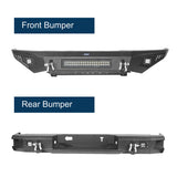 Full Width Front Bumper & Rear Bumper & Bed Rack for 2014-2021 Toyota Tundra b5001+b5003+b5005 22