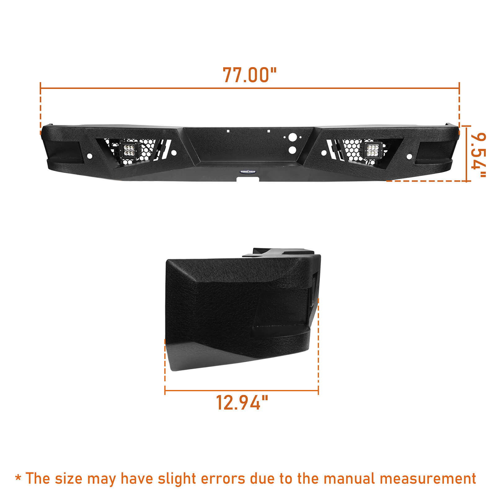 2014 Silverado 1500 Front Bumper Full Width Front Bumper & Rear Bumper w/Lights for 2014-2015 Chevy