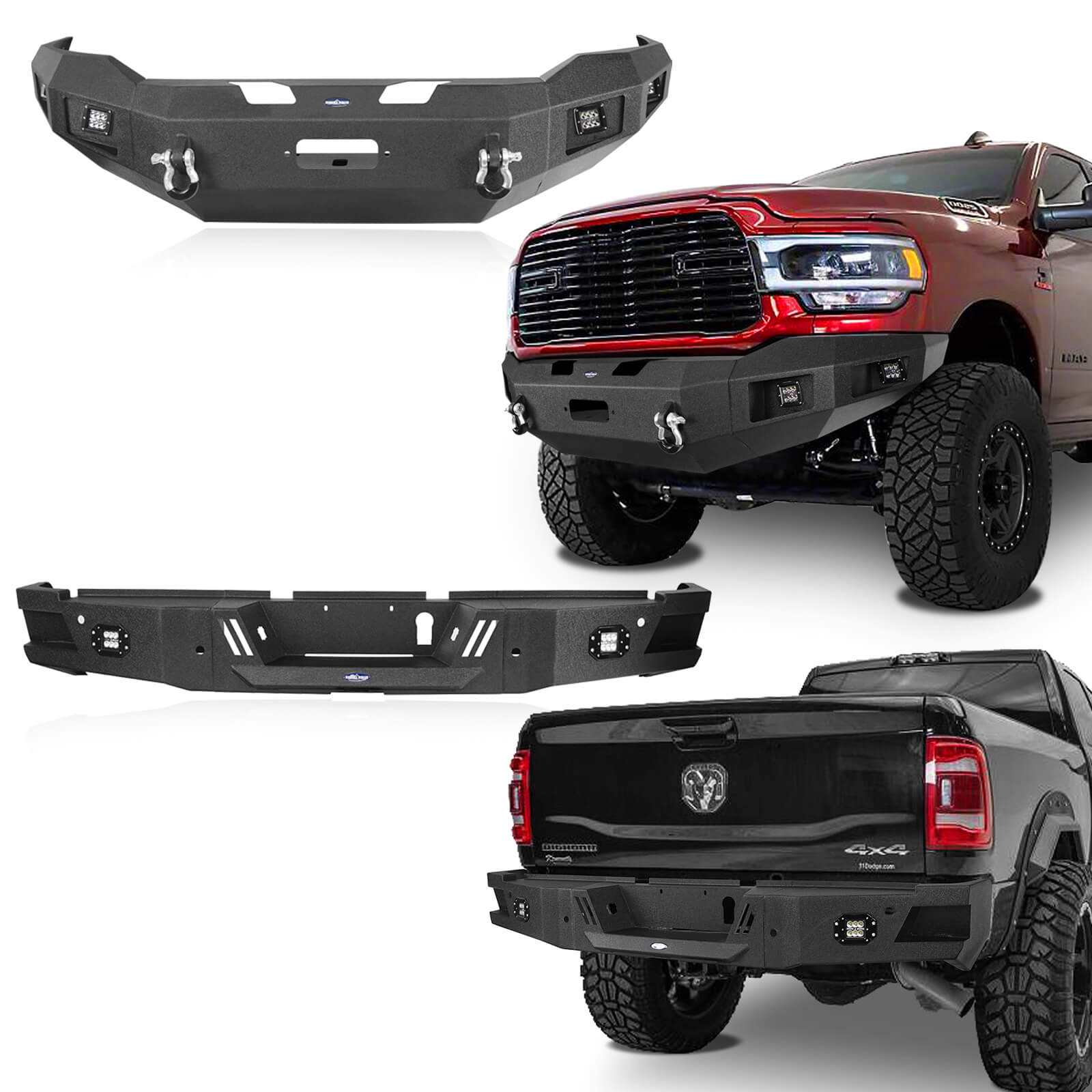 Front Bumper And Rear Bumper Ram 2500 Front Bumper & Rear Bumper for 2019-2023 Dodge Ram 2500