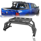 Full Width Front Bumper & Rear Bumper & Roll Bar Cage Bed Rack Luggage Basket(13-18 Dodge Ram 1500,Excluding Rebel) - ultralisk4x4