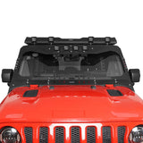 Jeep JL Full-width Front Bumper w/Mad Max Grill & Windshield Frame Cover for Jeep Wrangler JL ultralisk4x4 u30203024 12