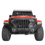 Jeep JL Full-width Front Bumper w/Mad Max Grill & Windshield Frame Cover for Jeep Wrangler JL ultralisk4x4 u30203024 5
