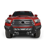 Full-Width Front Bumper with Low-Profile Hoop for 2016-2023 Toyota Tacoma 3rd Gen4 b4201-2