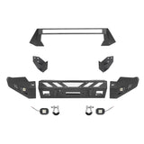 Full-Width Front Bumper with Low-Profile Hoop for 2016-2023 Toyota Tacoma 3rd Gen4 b4201-7
