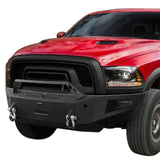 Ram Rebel Full Width Front Bumper w/Winch Plate & Rear Bumper(15-18 Dodge Ram 1500 Rebel)- Ultralisk 4x4