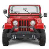 Jeep CJ Stubby Front Bumper with Winch Plate for 1976-1986 Jeep Wrangler CJ Offroad Jeep CJ Bumpers BXG9015 2