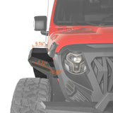 Jeep Flat Front Fender Flares w/ LED Lights ( 18-23 Jeep Wrangler JL & 20-23 Gladiator JT) b033s 14